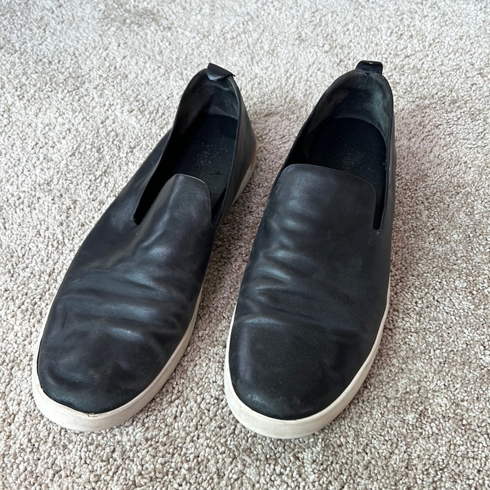 Vince leather slip ons